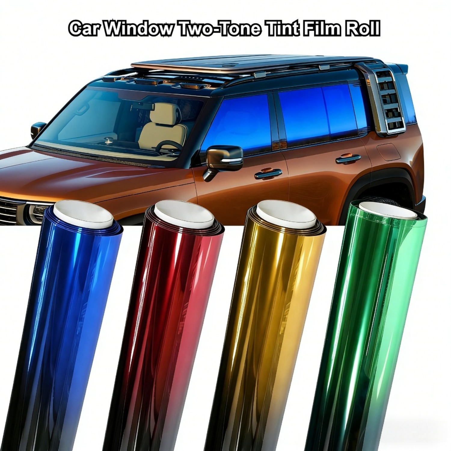 50x300cm Car Window Two-Tone T - Home Security For Windows のレビューと価格
