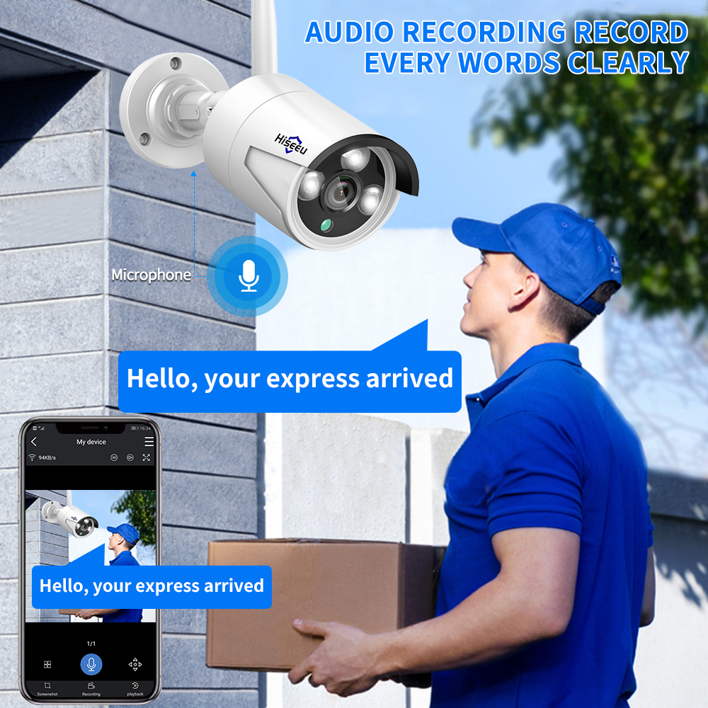 Hiseeu 3/5/8MP WiFi CCTV Camer - Home Security And Monitoring のレビューと価格