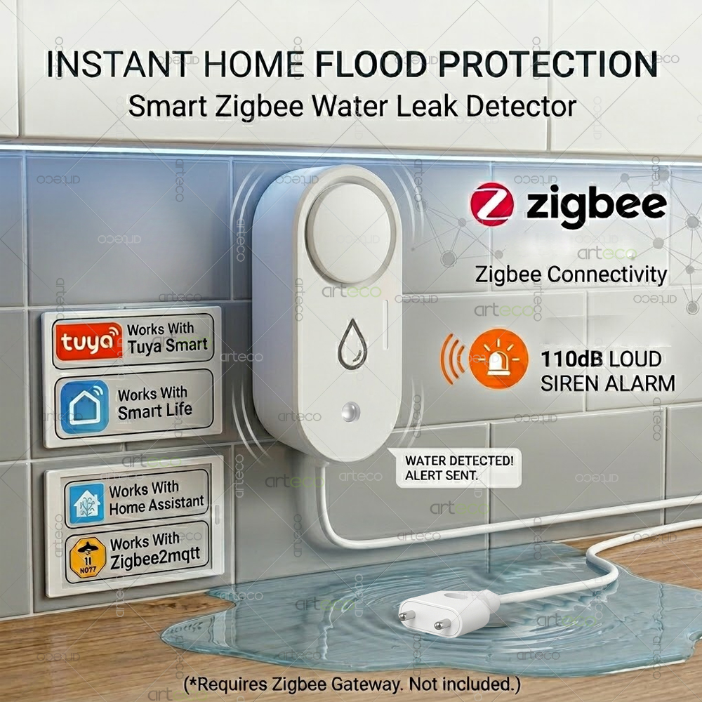 Zigbee Water Leak Detector Sma - Home Security Tools のレビューと価格