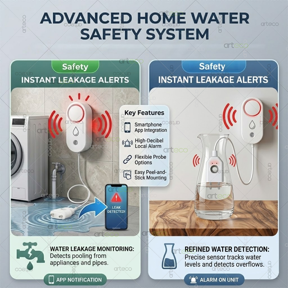 Zigbee Water Leak Detector Sma - Home Security Tools のレビューと価格