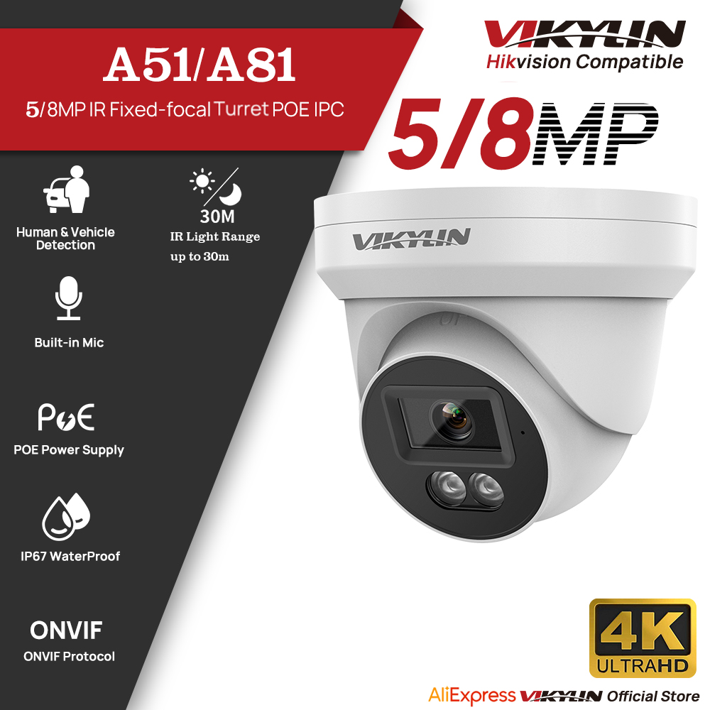 VIKYLIN 5/8MP HD IP Security C - Home Security Lights Outdoors のレビューと価格