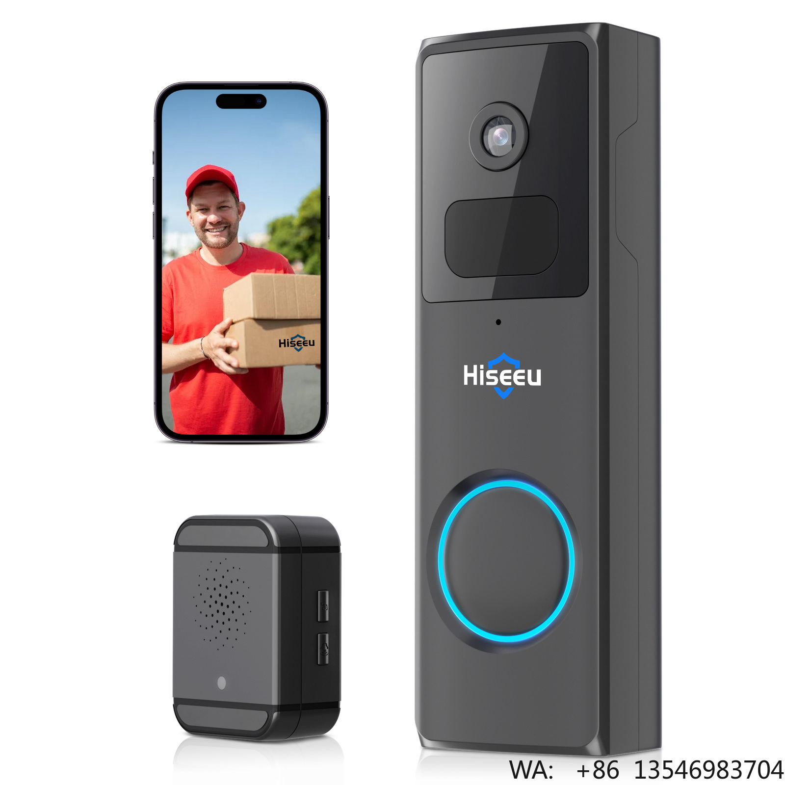 Hiseeu 1080P Home Ring Doorbel - Home Security Ring Camera のレビューと価格