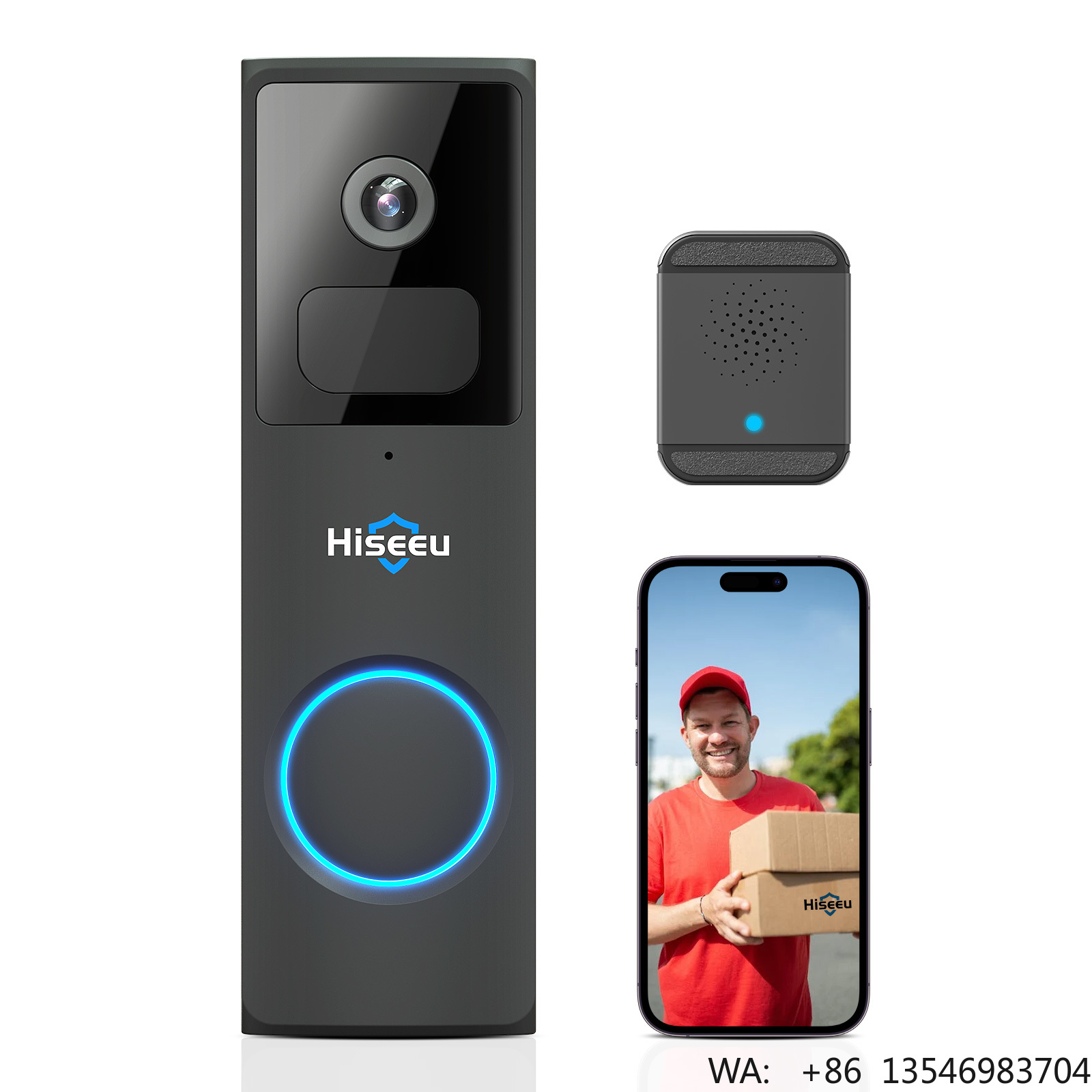Hiseeu 1080P Home Ring Doorbel - Home Security Ring Camera のレビューと価格