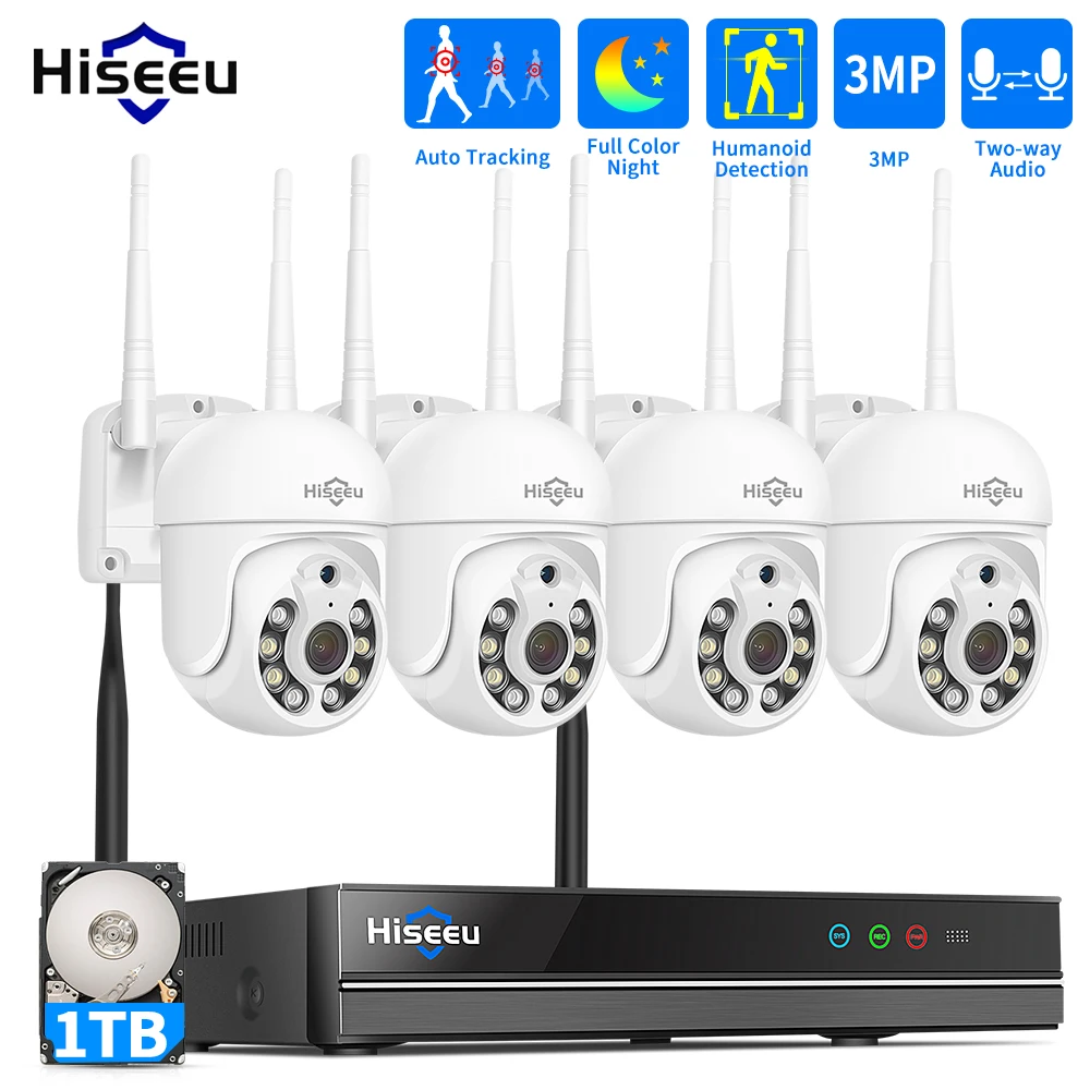 Hiseeu 5MP WiFi CCTV Camera Se - Home Security Kit With Camera のレビューと価格