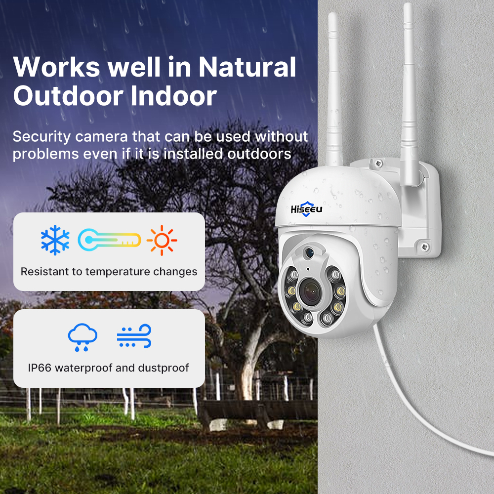 Hiseeu 5MP WiFi CCTV Camera Se - Home Security Kit With Camera のレビューと価格