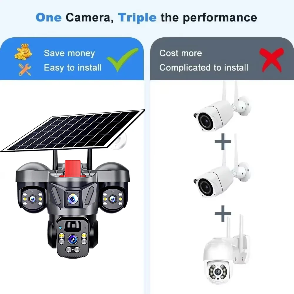 KERUI V380 Pro Outdoor PTZ 6MP - Home Security No Wifi のレビューと価格