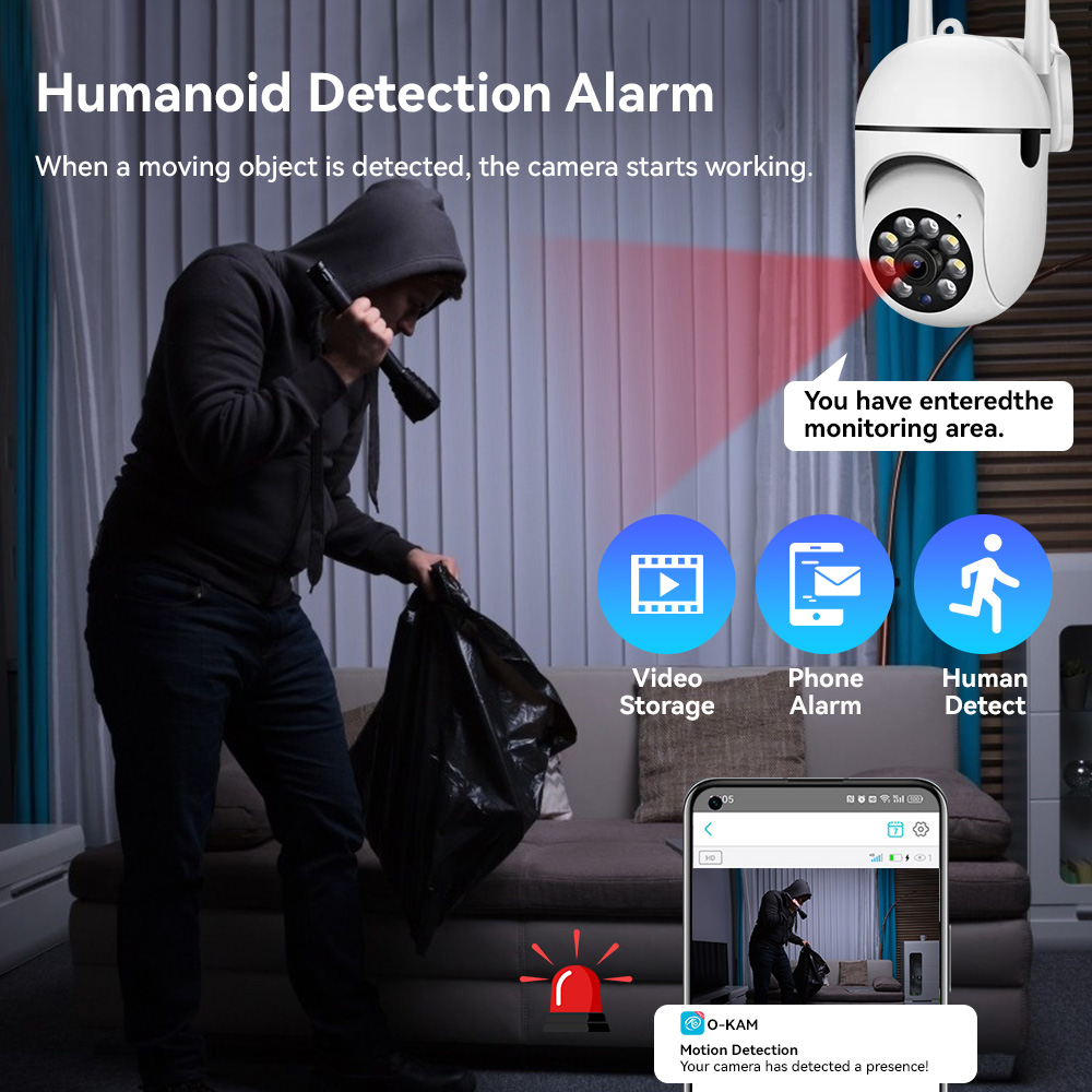 8MP 2.4G Wifi IP CCTV Camera C - Home Security Lights Outdoors のレビューと価格