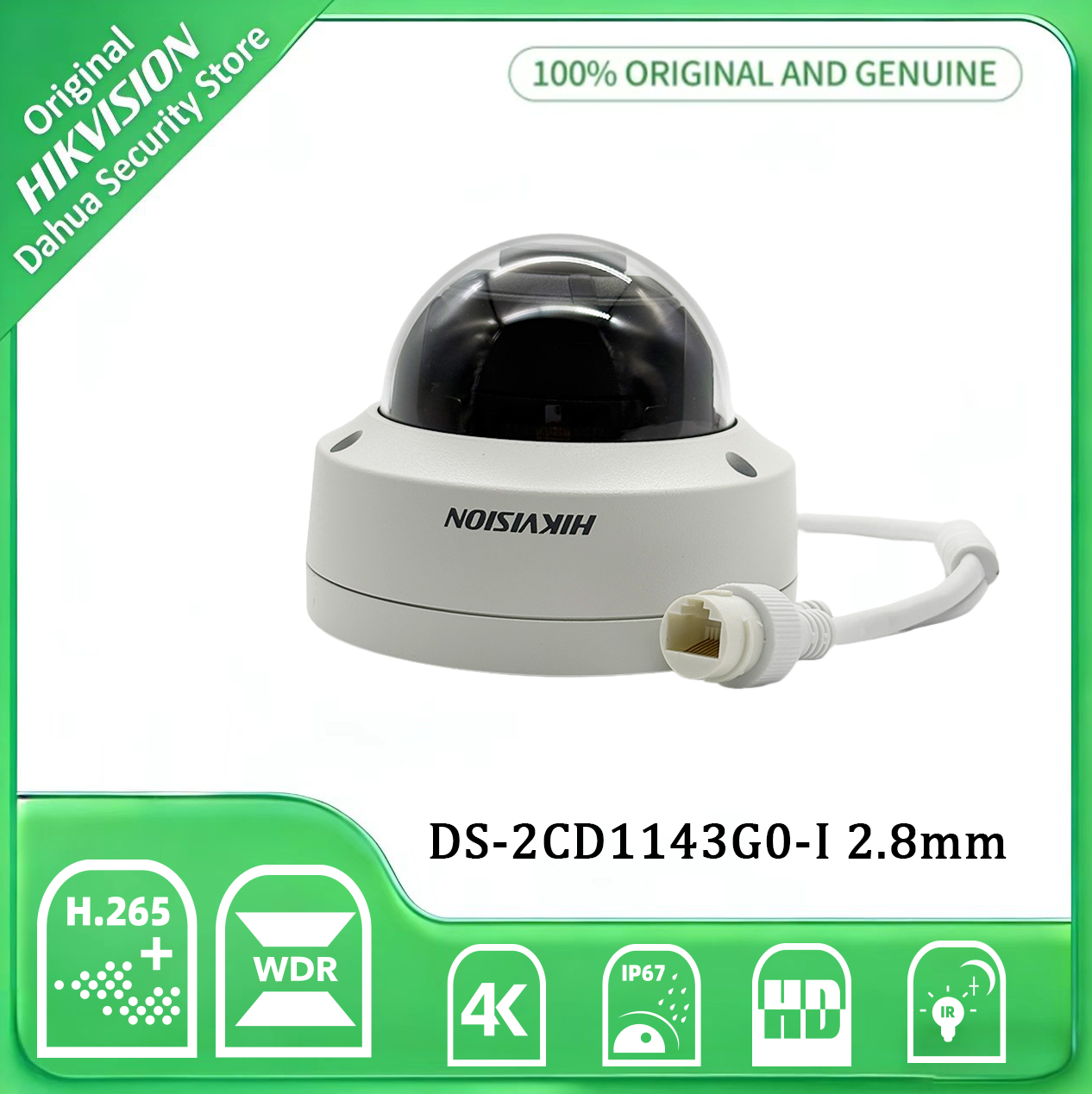 Hikvision DS-2CD1143G0-I 2.8mm - Home Security System Hikvision のレビューと価格