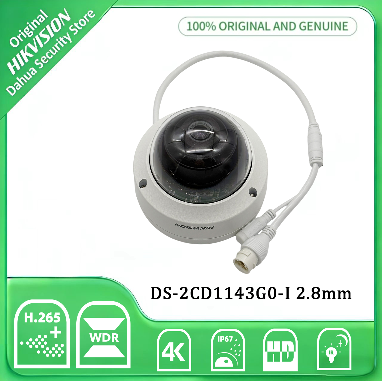 Hikvision DS-2CD1143G0-I 2.8mm - Home Security System Hikvision のレビューと価格