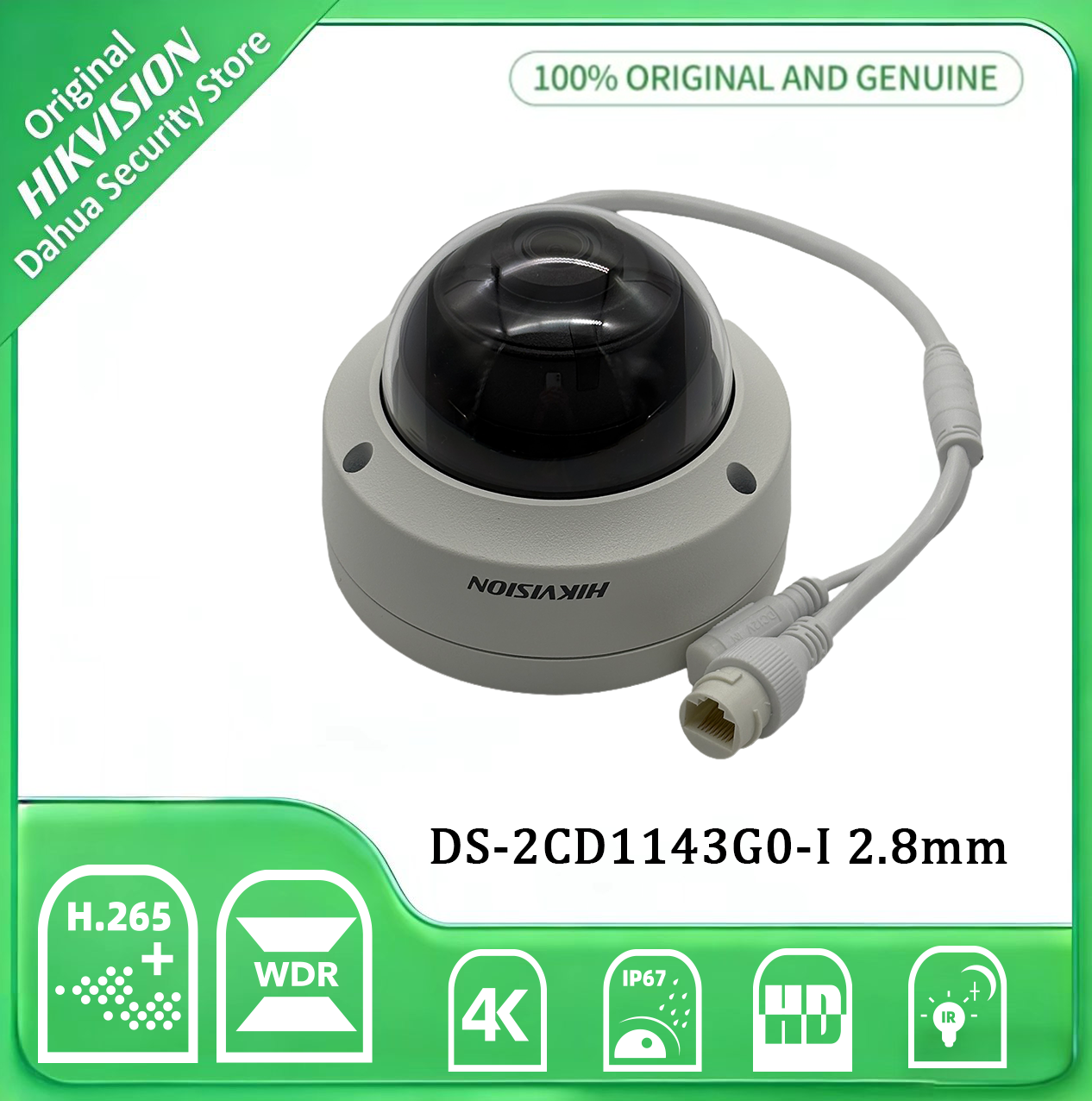 Hikvision DS-2CD1143G0-I 2.8mm - Home Security System Hikvision のレビューと価格