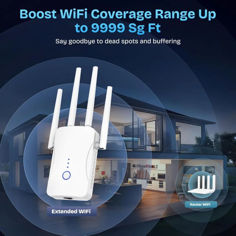 2.4G/5GHz Dual Band WiFi Repea - Home Security No Wifi のレビューと価格
