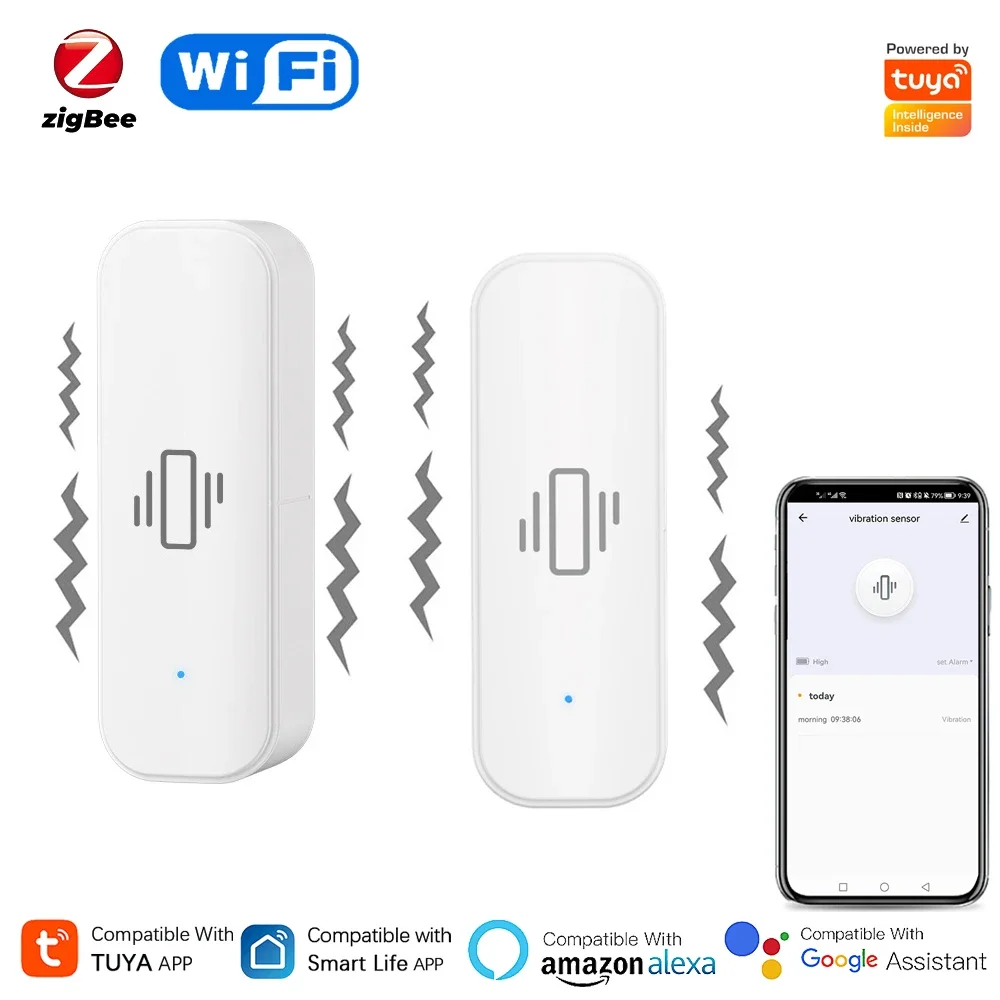 Tuya WiFi/Zigbee Smart Vibrati - Home Security And Monitoring のレビューと価格
