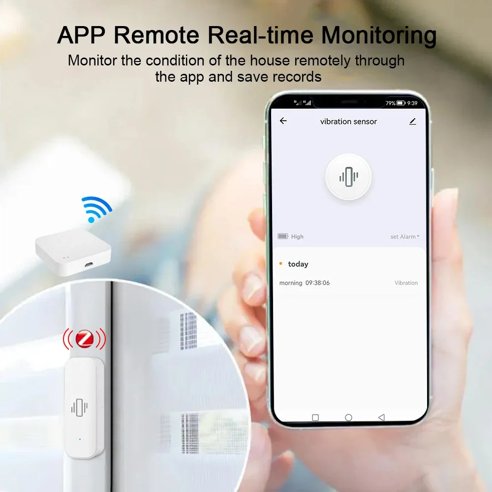 Tuya WiFi/Zigbee Smart Vibrati - Home Security And Monitoring のレビューと価格