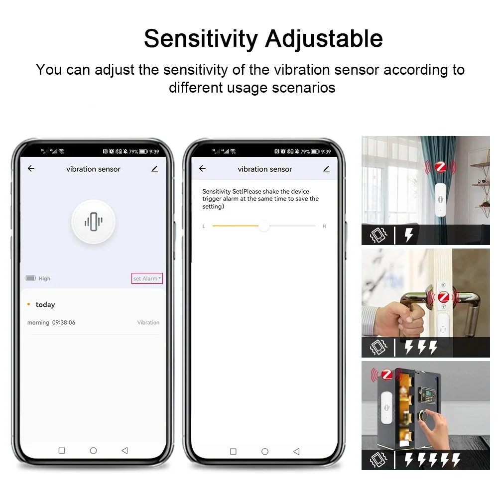 Tuya WiFi/Zigbee Smart Vibrati - Home Security And Monitoring のレビューと価格