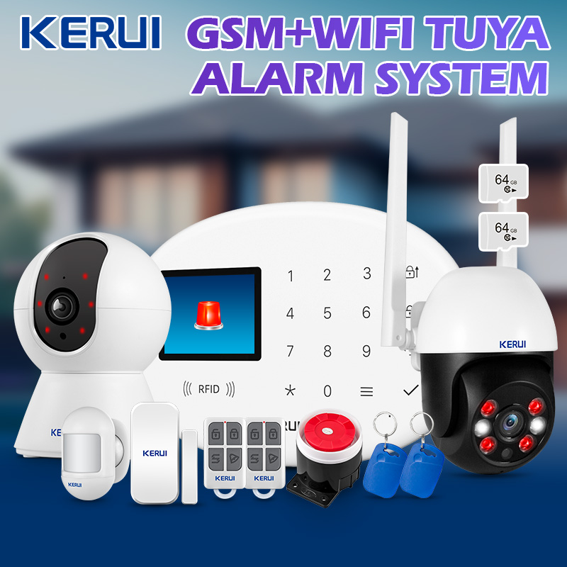 KERUI Tuya Wireless Home Alarm - Home Security No Wifi のレビューと価格