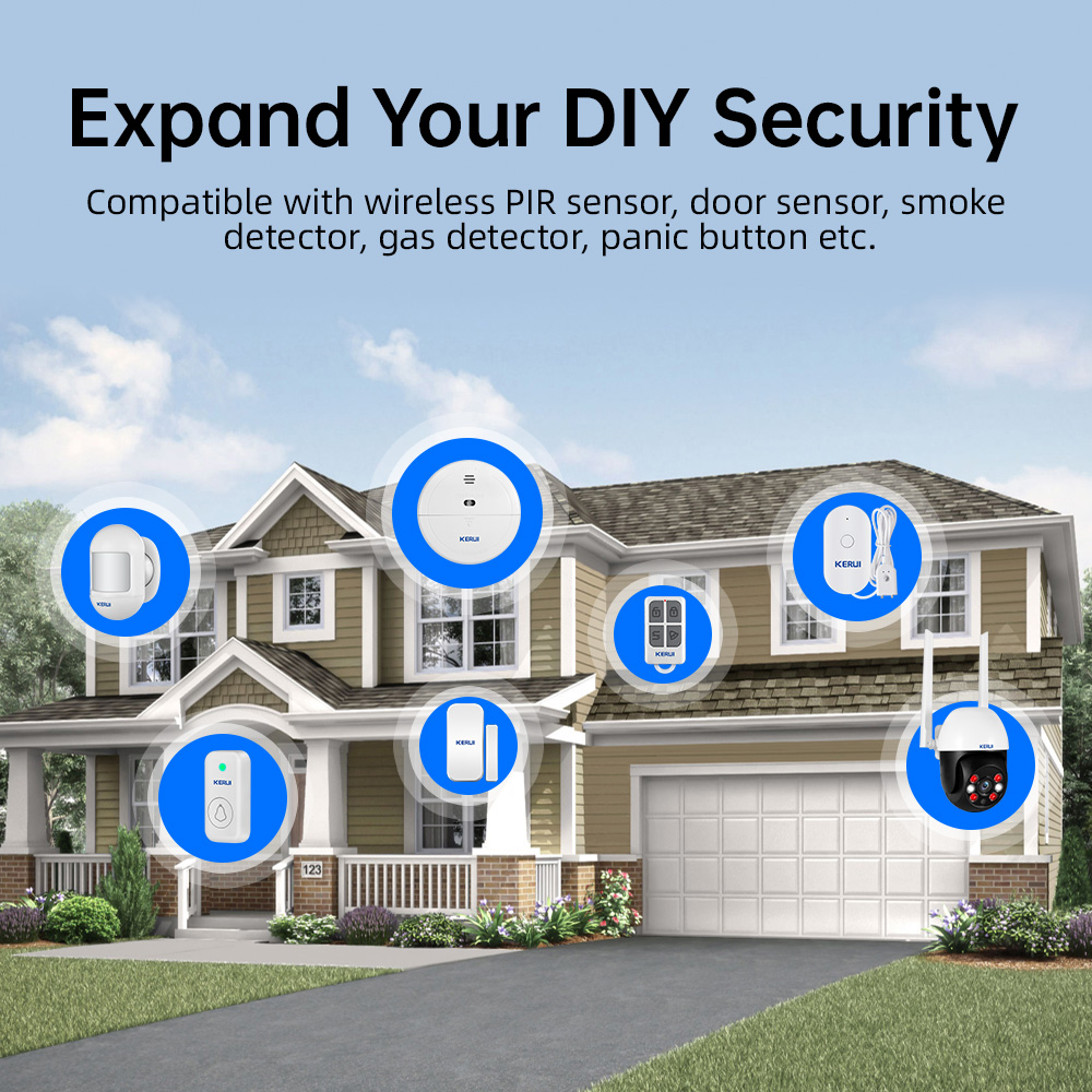 KERUI Tuya Wireless Home Alarm - Home Security No Wifi のレビューと価格