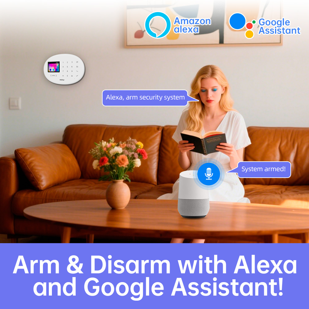 KERUI Tuya Wireless Home Alarm - Home Security No Wifi のレビューと価格