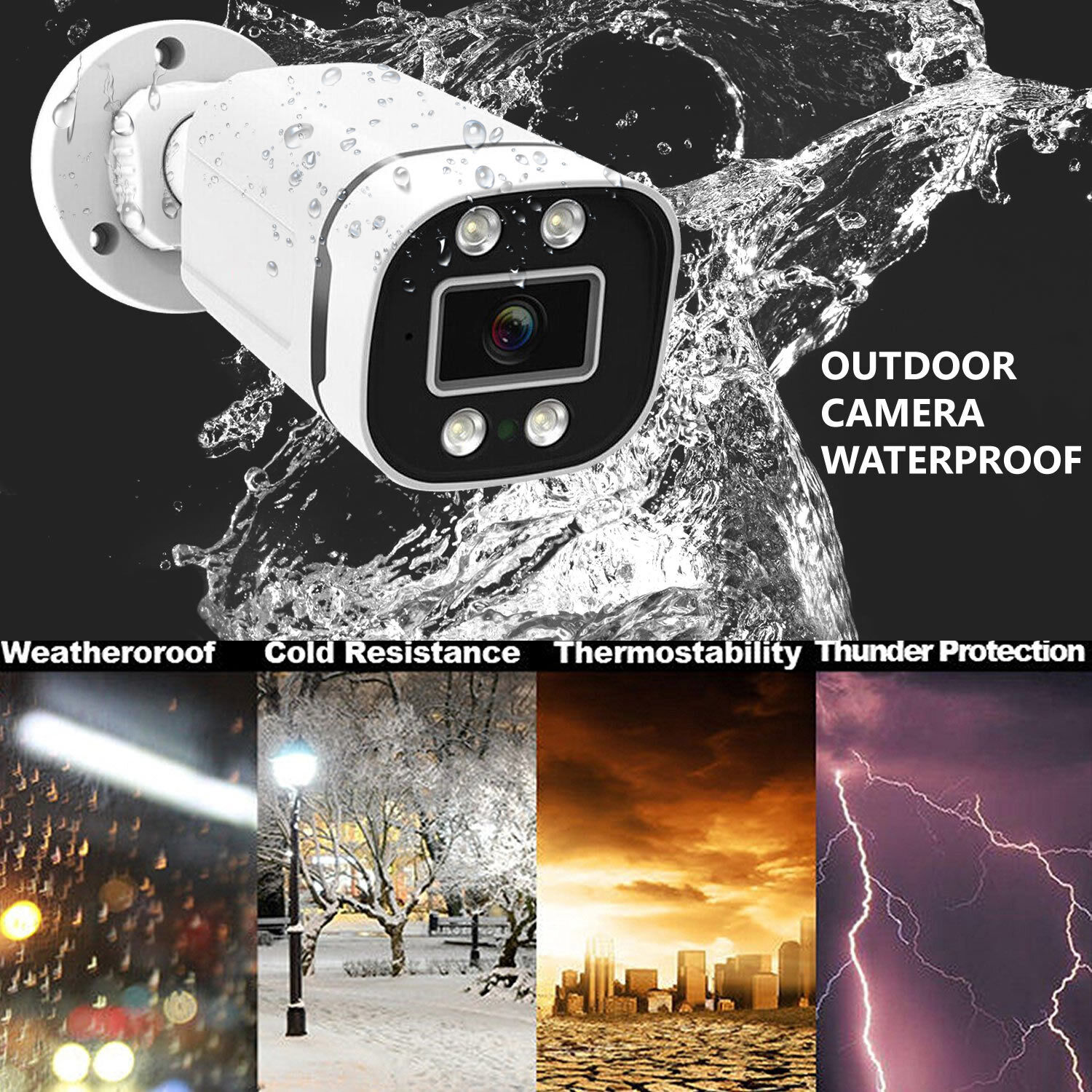 4CH 8CH AHD 2MP 5MP AHD Outdoo - Home Security Kit With Camera のレビューと価格
