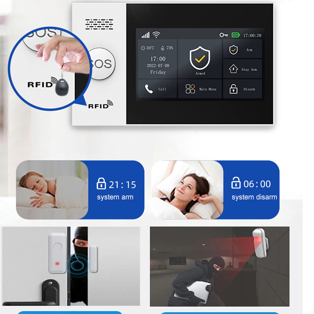 PGST 4G Tuya Smart Home Alarm  - Home Security No Wifi のレビューと価格