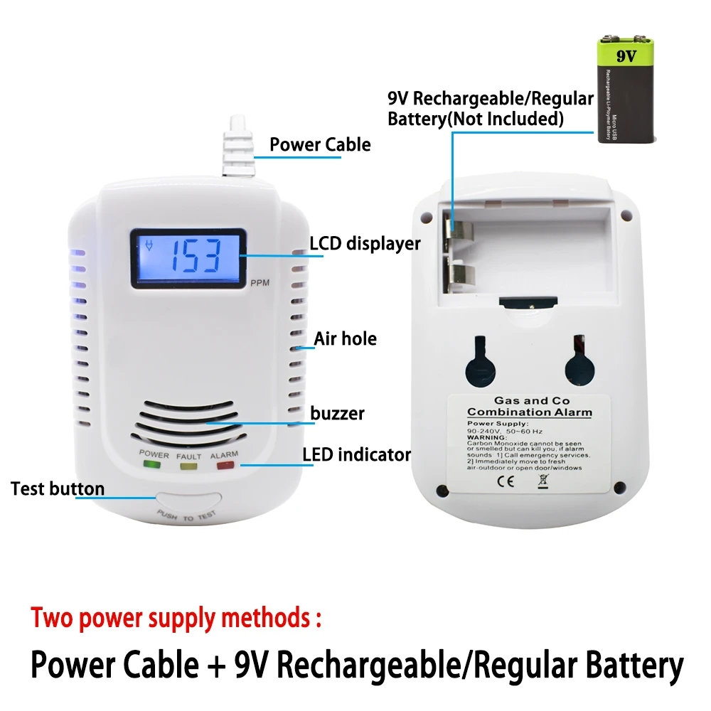 New CO Leak Detector 2-in-1 Ca - Home Security News のレビューと価格